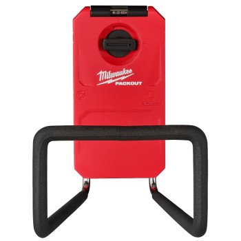 Milwaukee PACKOUT 48-22-8332 Wide Hook, 25 lb Load, 9 in L, 3-1/2 in W, 8 in H, Metal/Polymer, Black/Red