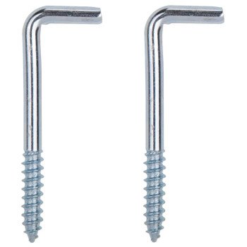 ProSource LR-395-PS Screw Hook, 13/16 in Opening, 6.5 mm Thread, 3 in L, Steel, Zinc