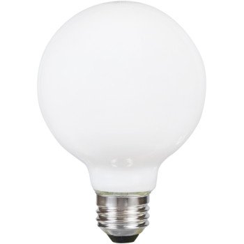 Sylvania 40765 Natural LED Bulb, Globe, G25 Lamp, 40 W Equivalent, E26 Lamp Base, Dimmable, Frosted, Soft White Light