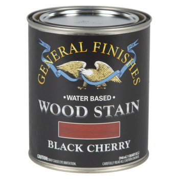 GENERAL FINISHES WKQT Wood Stain, Tint Base, Black Cherry, Liquid, 1 qt, Can