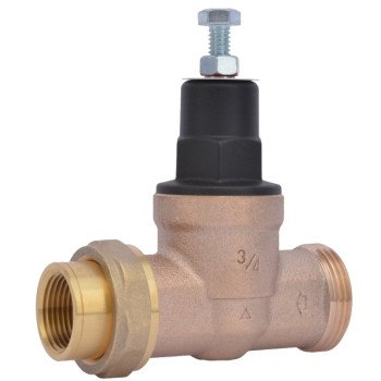 SharkBite EB45 Series 23883-0045 Pressure Regulating Valve, 3/4 in Connection, Single Union x NPT, Bronze Body