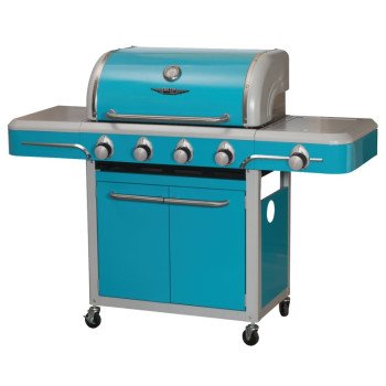 79006 GRILL CART 4-BURNER BLUE