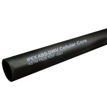 IPEX 079143 Pipe, 4 in, 12 ft L, SCH 40 Schedule, ABS