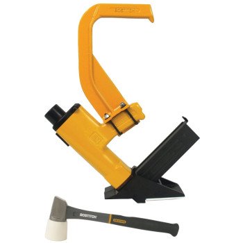 Bostitch MIIIFS Flooring Stapler Kit, 1/2 in W Crown, 1-1/2 to 2 in L Leg, 92 Magazine, 420 in-lb Air