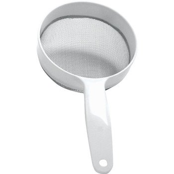 Norpro 2135 Strainer, Stainless Steel, 5 in Dia, Plastic Handle