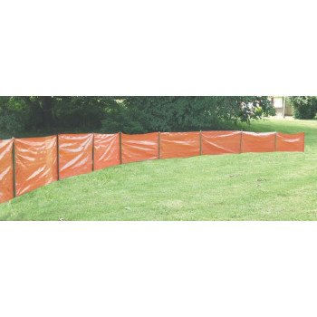 Mutual Industries 14987-45-36 Silt Fence, 100 ft L, 36 in W, 1-1/2 x 1-1/2 in Mesh, Fabric, Orange