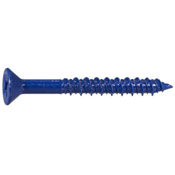 Midwest Fastener 10542 Masonry Screw, 1/4 in Dia, 2-1/4 in L, Steel, 1/PK