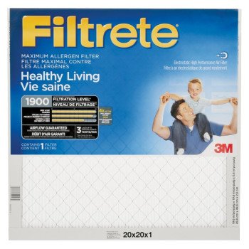 Filtrete MA02DC-6-C Air Filter, 20 in L, 20 in W, 1900 MPR