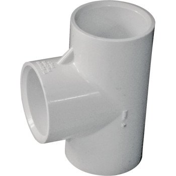 LASCO 401010CPRMC Pipe Tee, 1 in, Slip, PVC, SCH 40 Schedule