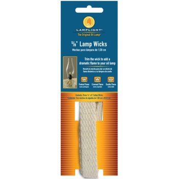 Lamplight 9995 Flat Lamp Wick, Cotton, For: Chamber and Traditions Oil Lamps