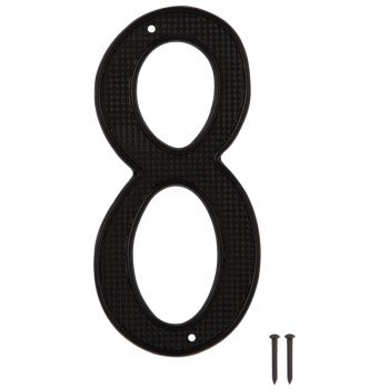 ProSource N-018-PS House Number, Character: 8, 4 in H Character, 2.28 in W Character