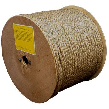 T.W. Evans Cordage 25-003 Rope, 3/8 in Dia, 600 ft L, Manila, Natural