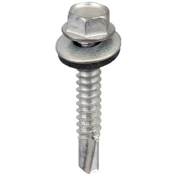 Acorn International SW-MM1412G250 Screw, #14 Thread, Hex Drive, Self-Drilling, Self-Tapping Point, Galvanized Steel, 250/BAG