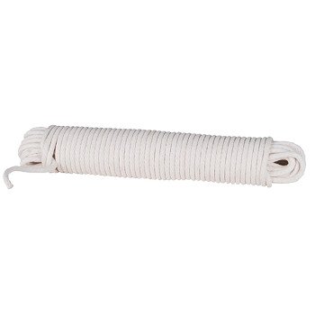 Baron 26201 Cord, 3/8 in Dia, 100 ft L, #12, 48 lb Working Load, Cotton/Poly, Cream