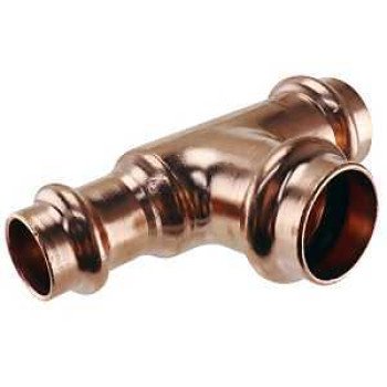 Apollo XPRT341234 Tee, 3/4 x 1/2 x 3/4 in, Press Fit, Copper, 300 psi Pressure