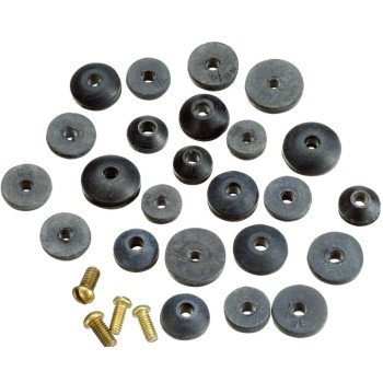 Plumb Pak PP20521 Faucet Washer Assortment, Rubber, For: Sink and Faucets