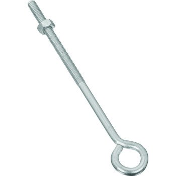 National Hardware N221-143 Eye Bolt, 1/4-20 Thread, 3 in L Thread, 0.56 in ID Dia Eye, 5.02 in L Shank, Steel, Zinc