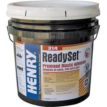 Henry 12257 Mastic Adhesive, Off-White, 3.5 gal, Pail