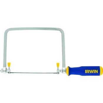 Irwin ProTouch Series 2014400 Coping Saw, 6-1/2 in L Blade, 17 TPI, Steel Blade, Ergonomic Handle