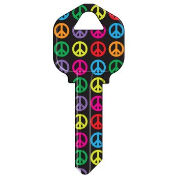 KW1-32 KEYBLANK PEACE SIGNS