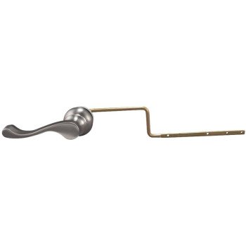 Plumb Pak PP836-74BNL Wallplate Toilet Tank Lever, Metal, Brushed Nickel