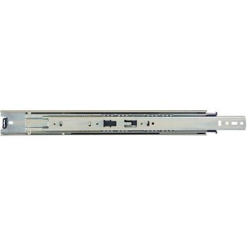 KV True-Trac TT100P 550 Drawer Slide, 100 lb, 550 mm L Rail, 12.7 mm W Rail, Zinc