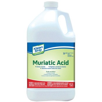 Klean Strip GKGM75006 Safer Muriatic Acid, Liquid, Slight Pungent, Pungent, 1 gal, Can