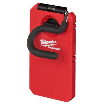 Milwaukee PACKOUT 48-22-8333 S-Hook, 25 lb Load, 4 in L, 3-1/2 in W, 7 in H, Metal/Polymer, Black/Red