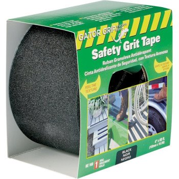 Incom RE160 Traction Tape, 60 ft L, 4 in W, PVC Backing, Black