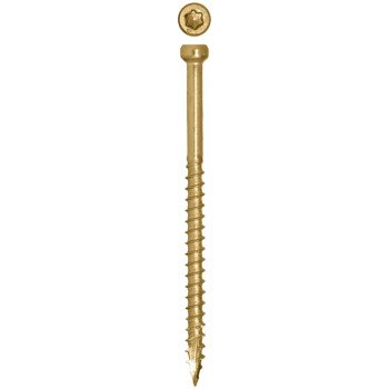 GRK Fasteners FIN/Trim 15730 Screw, #8 Thread, 2-1/2 in L, Trim Head, Star Drive, Steel, 3500 BX