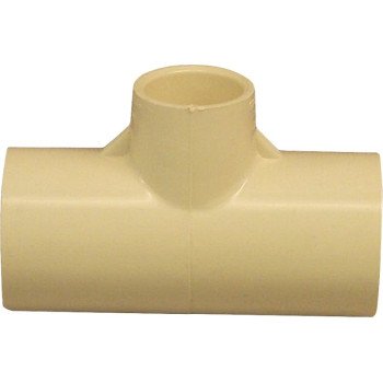 Nibco T00180D Pipe Tee, 3/4 x 1/2 in, CPVC, SCH 40 Schedule