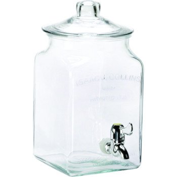 Anchor Hocking 93474 Beverage Dispenser, 1.5 gal Capacity, Glass Container, Clear