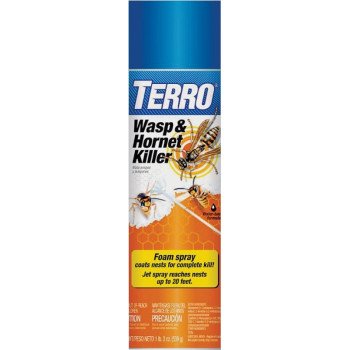 TERRO T3300-6 Wasp and Hornet Killer, Liquid, Spray Application, 19 oz Aerosol Can