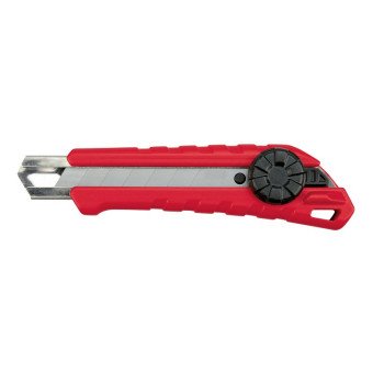 Milwaukee 48-22-1964 Knife, 18 mm W Blade, Microcarbide Blade, Overmold Handle, Red Handle