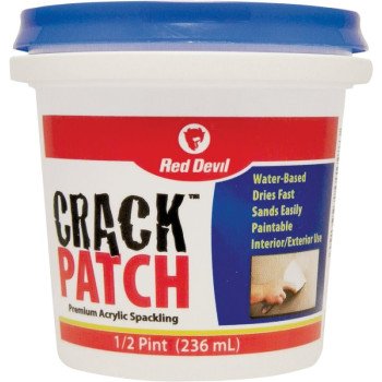 Red Devil 0802 Spackling Paste White, White, 0.5 pt Tub