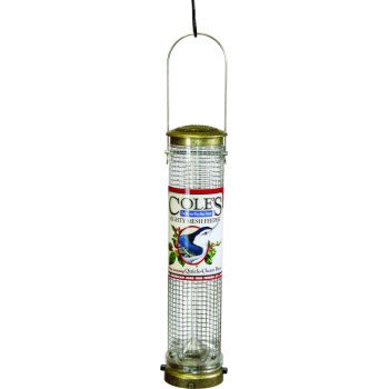 Cole's MM06 Tube Bird Feeder, Attracts: Chickadees, Finches and Bluebirds