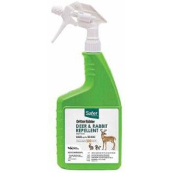 Safer Critter Ridder 5981 Deer and Rabbit Repellent, Ready-to-Use, Repels: Deer, Rabbits, Squirrels