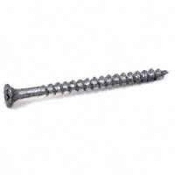 ProFIT 0282178 Deck Screw, #8 Thread, 3 in L, Coarse Thread, Bugle Head, Phillips Drive, Sharp Point, Silver Dacrotized