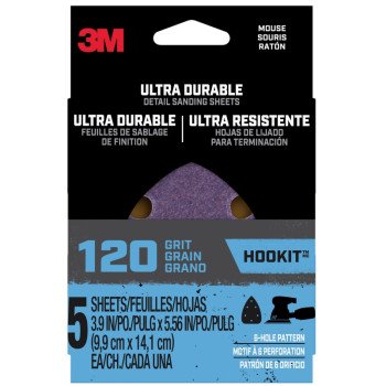 3M 27379 Cross Pad, 2 in W, 2 in L, 120 Grit, Fine, Aluminum Oxide Abrasive, Cloth Backing