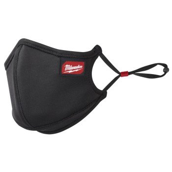 Milwaukee 48-73-4237 3-Layer Performance Face Mask, L/XL Mask, Nylon/Polyester/Spandex Facepiece, Black, 1/PK