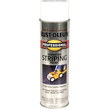 Rust-Oleum 2593838 Inverted Marking Spray Paint, White, 18 oz, Can