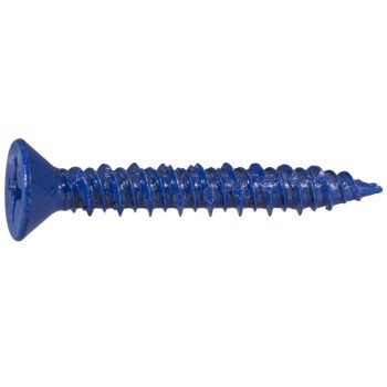 Midwest Fastener 10541 Masonry Screw, 1/4 in Dia, 1-3/4 in L, Steel, 1/PK