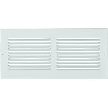 Imperial RG0385 Sidewall Grille, 13-1/4 in L, 7-1/4 in W, Steel, White