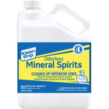 Klean Strip GKSP94214CA Mineral Spirit Thinner, Liquid, Aromatic Hydrocarbon, Clear, 1 gal, Can