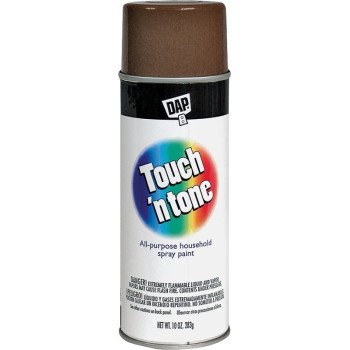 Touch 'N Tone 55277830 Spray Paint, Gloss, Leather Brown, 10 oz, Can