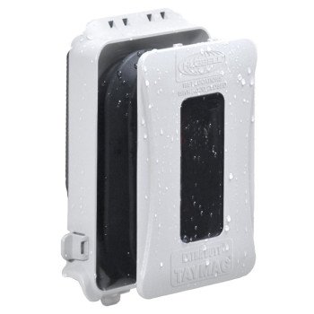 Bell Outdoor EXTRA DUTY Series ML500W Electrical Box Cover, 3 in L, 4.04 in W, 1-Gang, White