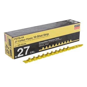 Simpson Strong-Tie P27SL Series P27SL4A Strip Load, For: PTP-27L Fastening Tool, 0.27 Caliber, Power Level: 4