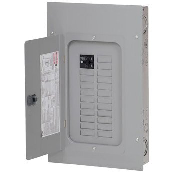 Eaton BRP20B100 Load Center, 48-Pole, 100 A, 20-Space, 40-Circuit, Main Breaker, Plug-On Neutral, Type BR