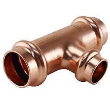 Apollo XPRT343412 Tee, 3/4 x 3/4 x 1/2 in, Press Fit, Copper, 300 psi Pressure