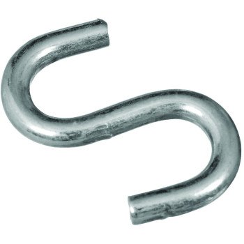 National Hardware N273-417 S-Hook, 1-1/2 in, 40 lb Working Load, 0.177 in Dia Wire, Steel, Zinc, 7/16 in Opening Size